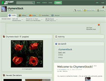 Tablet Screenshot of chymerestock.deviantart.com