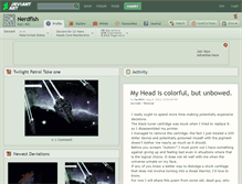 Tablet Screenshot of nerdfish.deviantart.com