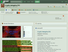Tablet Screenshot of cryptic-metaphor292.deviantart.com