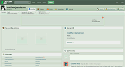 Desktop Screenshot of matthewjsanderson.deviantart.com