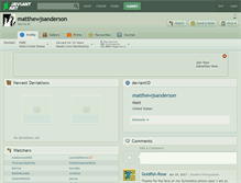 Tablet Screenshot of matthewjsanderson.deviantart.com