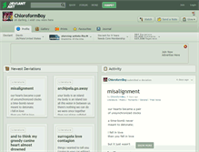 Tablet Screenshot of chloroformboy.deviantart.com