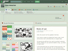 Tablet Screenshot of foley-resources.deviantart.com