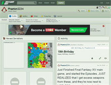 Tablet Screenshot of phaeton2234.deviantart.com
