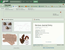 Tablet Screenshot of fairysaki.deviantart.com