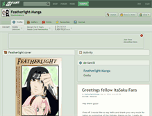 Tablet Screenshot of featherlight-manga.deviantart.com