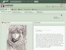 Tablet Screenshot of lunadreams.deviantart.com