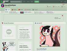 Tablet Screenshot of kawaiiwolfophi.deviantart.com