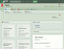 Tablet Screenshot of kimete.deviantart.com