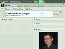 Tablet Screenshot of aleinbg.deviantart.com
