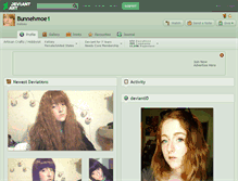 Tablet Screenshot of bunnehmoe1.deviantart.com