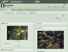 Tablet Screenshot of munkeegee.deviantart.com