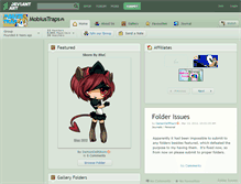 Tablet Screenshot of mobiustraps.deviantart.com