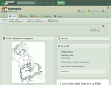 Tablet Screenshot of chibimelina.deviantart.com