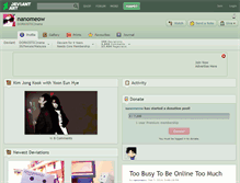 Tablet Screenshot of nanomeow.deviantart.com