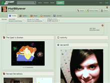 Tablet Screenshot of irisaxbilly4ever.deviantart.com