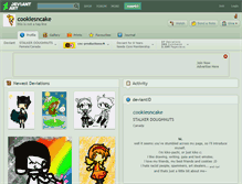 Tablet Screenshot of cookiesncake.deviantart.com