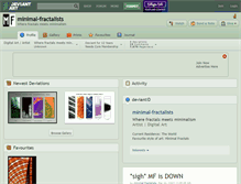 Tablet Screenshot of minimal-fractalists.deviantart.com
