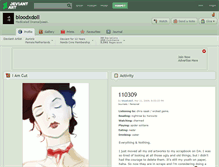 Tablet Screenshot of bloodxdoll.deviantart.com