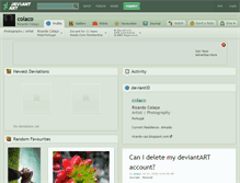 Tablet Screenshot of colaco.deviantart.com