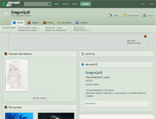 Tablet Screenshot of dragonquill.deviantart.com