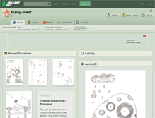 Tablet Screenshot of bunny-joker.deviantart.com
