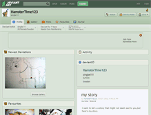 Tablet Screenshot of hamstertime123.deviantart.com