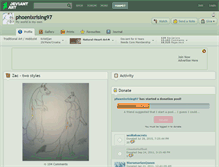 Tablet Screenshot of phoenixrising97.deviantart.com