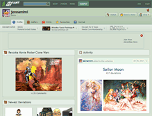 Tablet Screenshot of jennamimi.deviantart.com