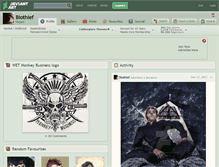 Tablet Screenshot of biothief.deviantart.com