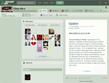 Tablet Screenshot of obey-me.deviantart.com