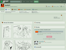 Tablet Screenshot of javieru.deviantart.com