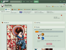 Tablet Screenshot of kurocross.deviantart.com
