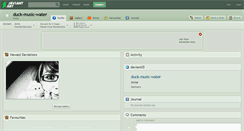 Desktop Screenshot of duck-music-water.deviantart.com