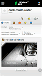 Mobile Screenshot of duck-music-water.deviantart.com