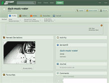 Tablet Screenshot of duck-music-water.deviantart.com