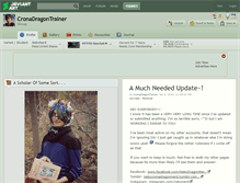 Tablet Screenshot of cronadragontrainer.deviantart.com