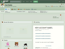 Tablet Screenshot of cherritokio.deviantart.com