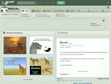 Tablet Screenshot of nikila-no.deviantart.com