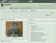 Tablet Screenshot of hulamonkey.deviantart.com