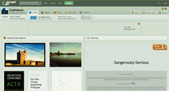 Desktop Screenshot of crashdoom.deviantart.com