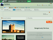 Tablet Screenshot of crashdoom.deviantart.com