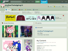 Tablet Screenshot of amyrosethehedgehog10.deviantart.com