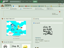 Tablet Screenshot of ciprianna.deviantart.com