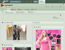 Tablet Screenshot of monoqueen.deviantart.com