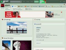 Tablet Screenshot of aldamir.deviantart.com