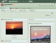 Tablet Screenshot of clutznodoubt.deviantart.com