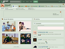 Tablet Screenshot of hzleys87.deviantart.com