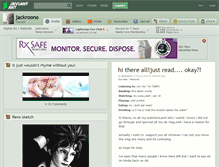 Tablet Screenshot of jackroono.deviantart.com