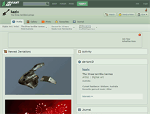 Tablet Screenshot of kazix.deviantart.com